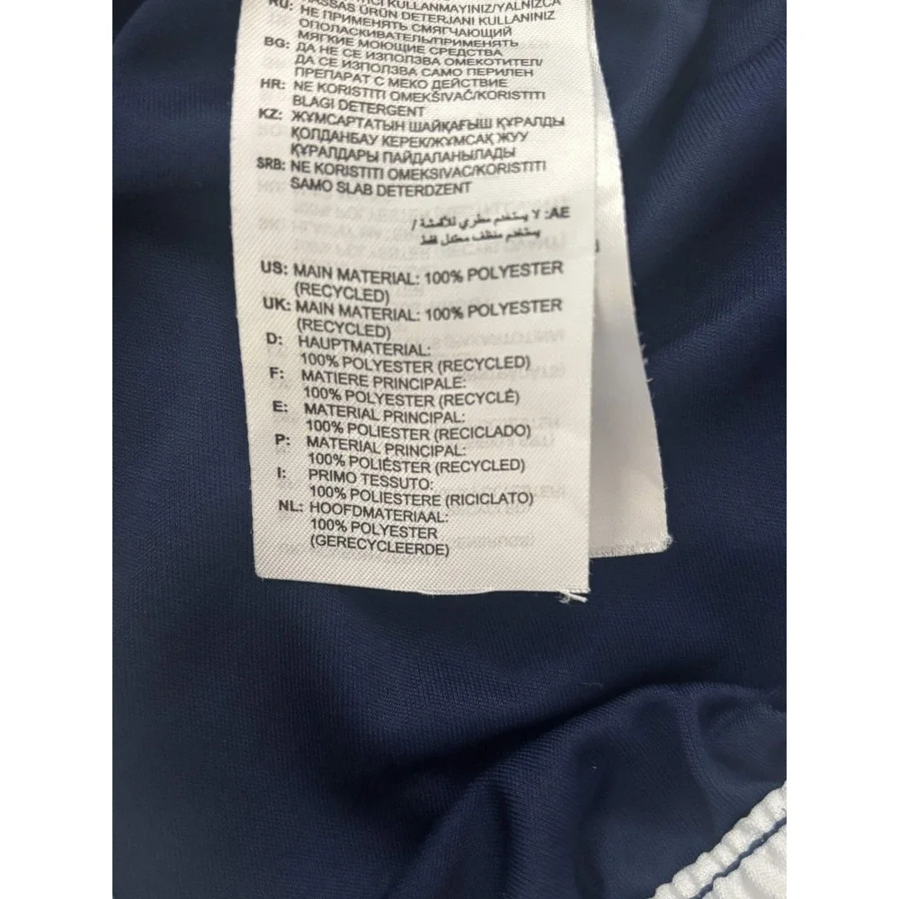 Adidas Aeroready Shorts Mens Medium Navy Blue White 3 Stripe Missing Drawstring